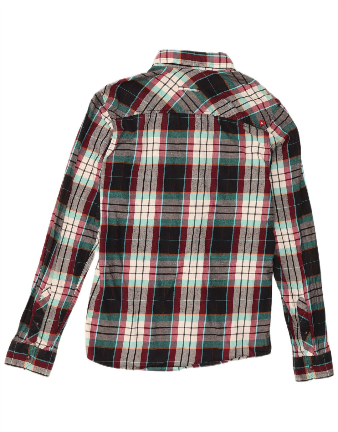 Camicia in flanella da uomo a vestibilità media Quiksilver, motivo a quadri multicolore medio