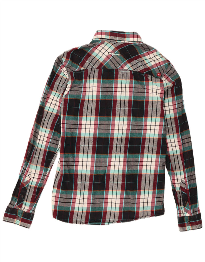 Camicia in flanella da uomo a vestibilità media Quiksilver, motivo a quadri multicolore medio