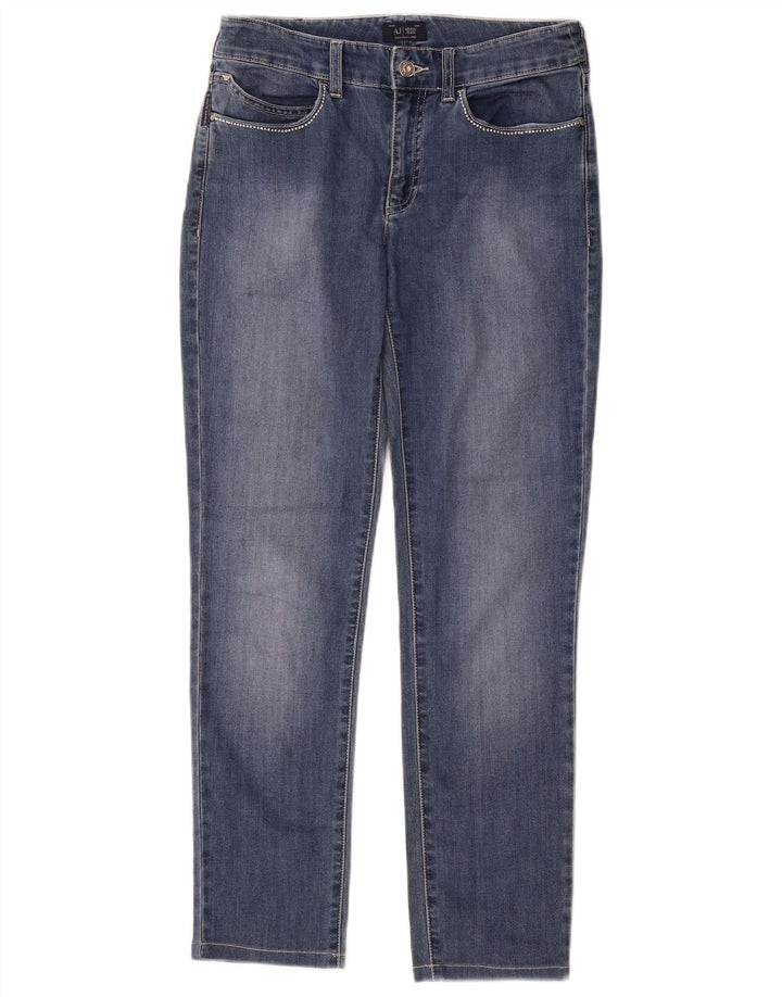 Jeans slim da donna Armani W28 L28 cotone blu navy