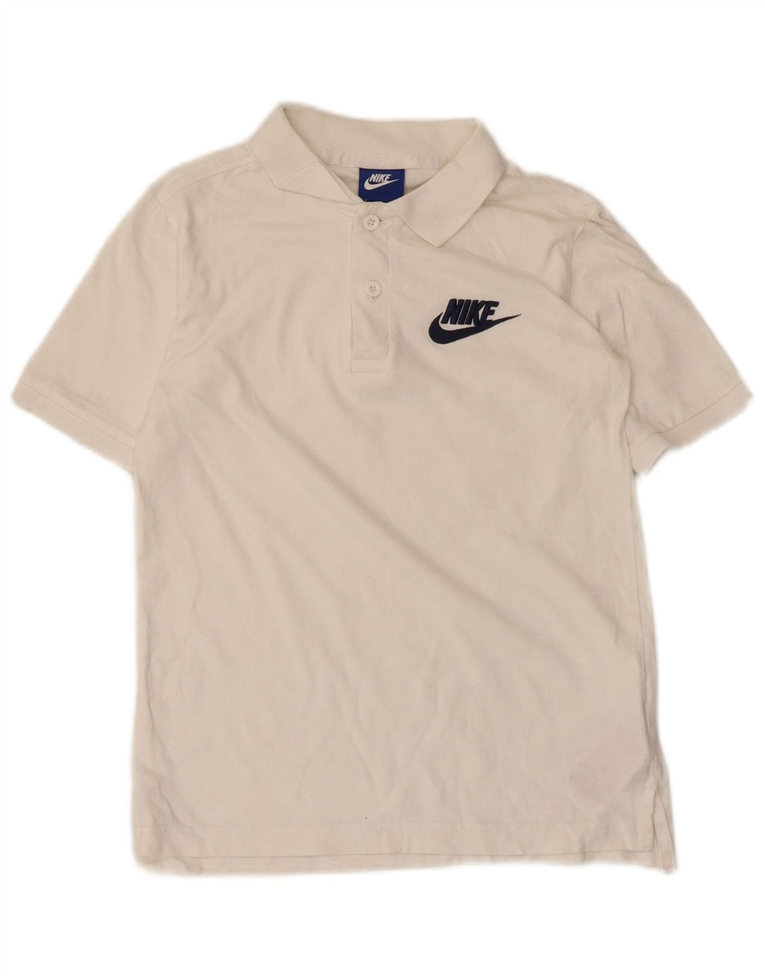 Polo Nike Ragazzo 10-11 Anni Cotone Bianco Medio