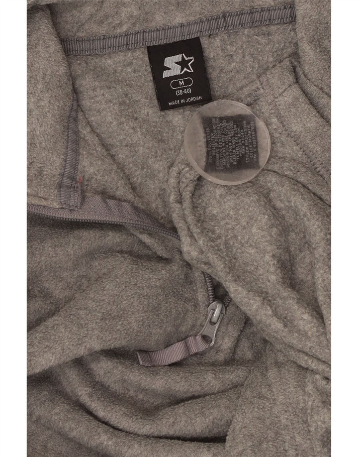 Maglione in pile Starter da uomo con collo grafico e zip UK 38/40 Poliestere grigio medio