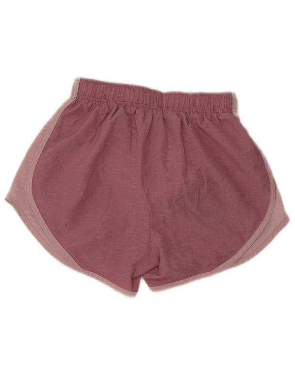 Pantaloncini sportivi Nike da donna Dri Fit UK 4 XS poliestere color block viola