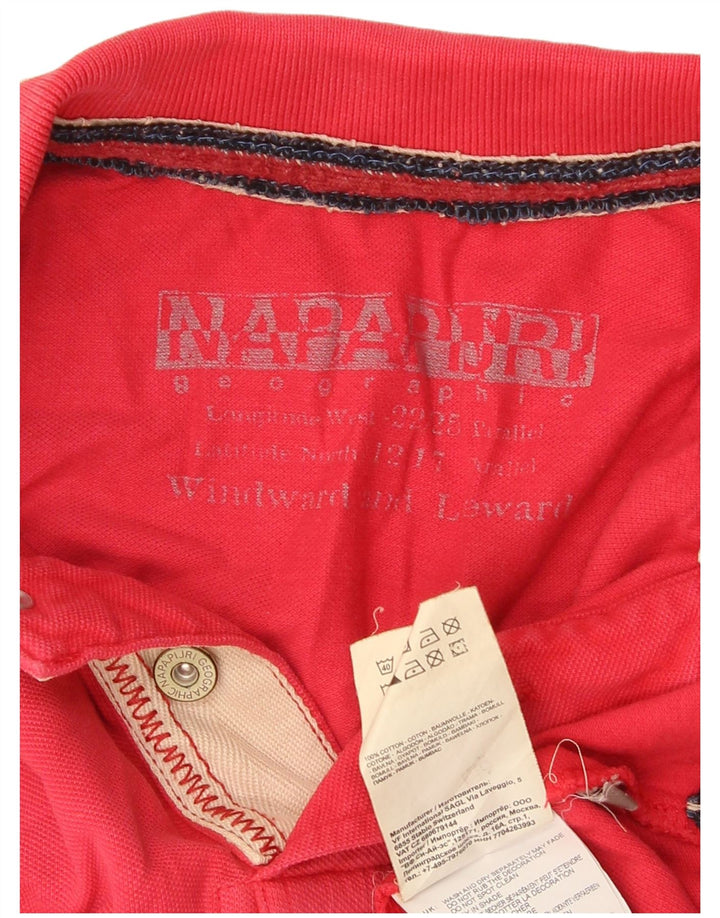 Polo grafica da uomo Napapijri piccola rossa