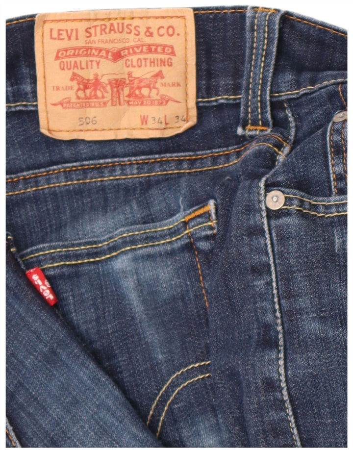 Jeans dritti Levi's 506 vestibilità standard da donna W34 L34 Blu