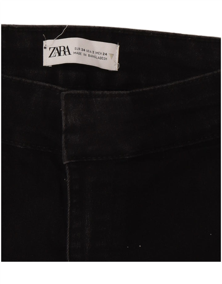 Jeans svasati da donna Zara EU 34 2XS W24 L33 Neri