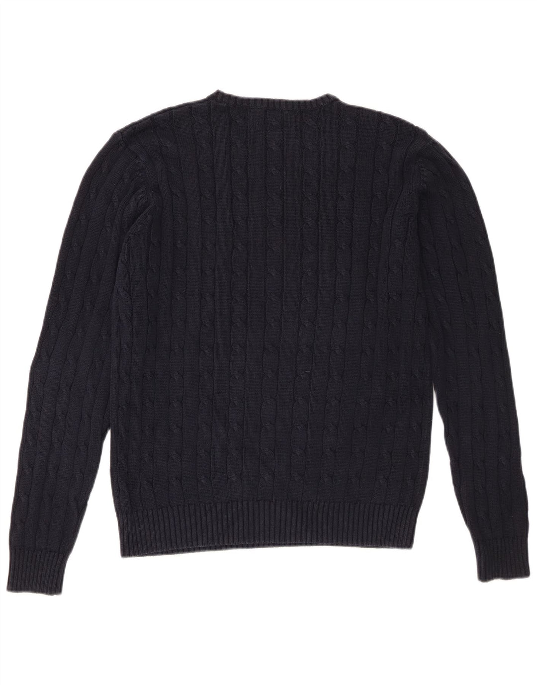 Maglione maglione girocollo da uomo Marks & Spencer blu Harbour blu navy medio
