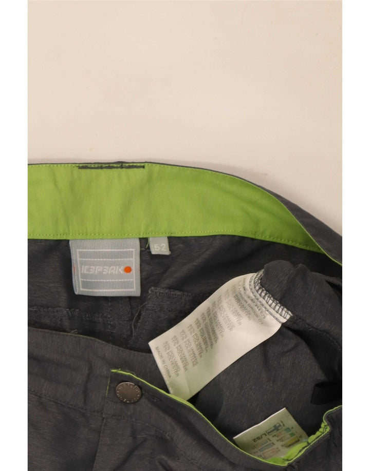 Pantaloncini cargo da uomo Icepeak IT 52 XL W36 Poliammide grigio