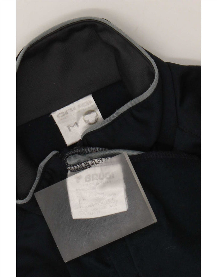 Giacca da tuta da uomo Brugi in poliestere color block medio blu navy