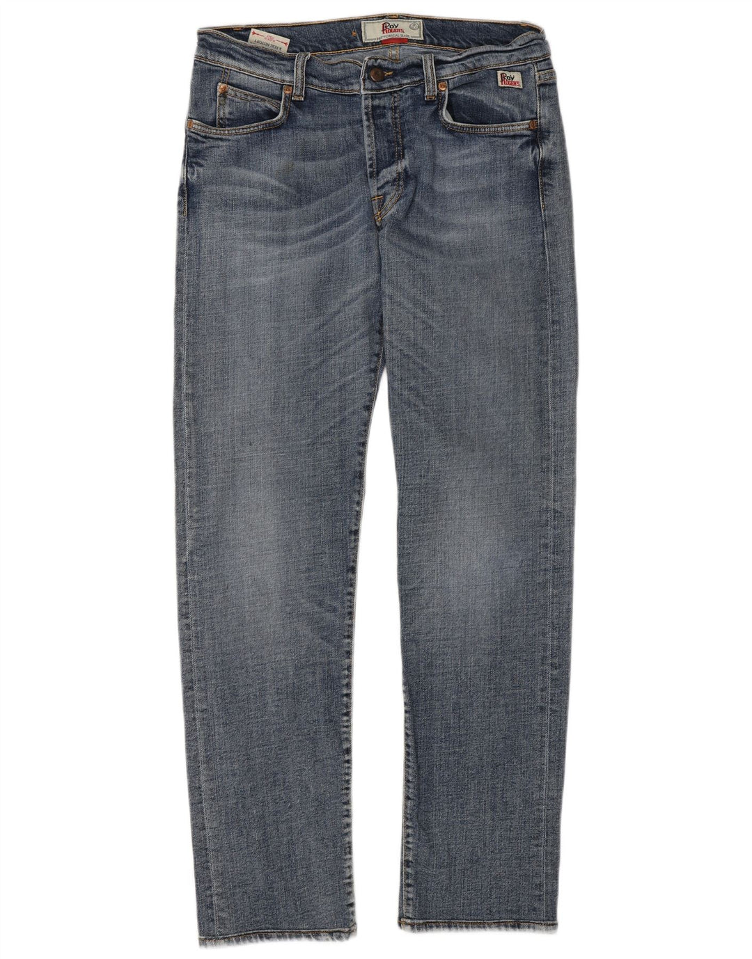 Jeans dritti da uomo Roy Rogers W34 L32 cotone blu