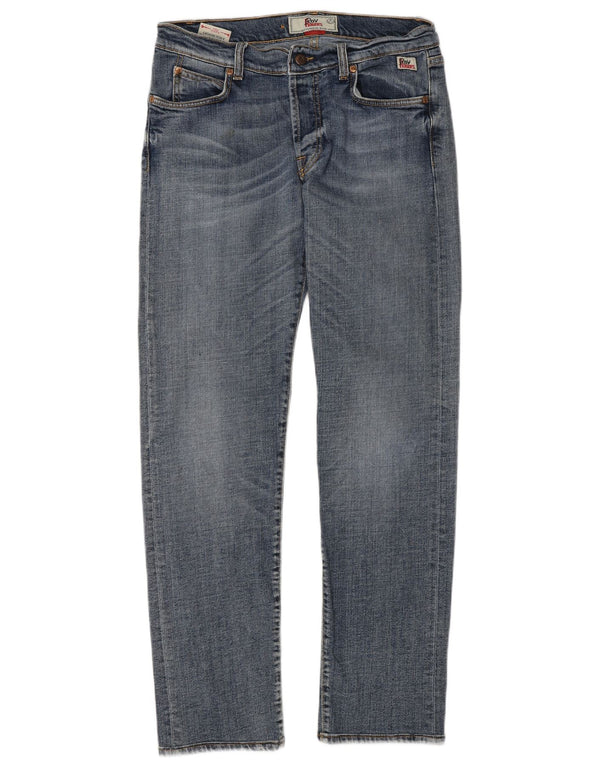 Jeans dritti da uomo Roy Rogers W34 L32 cotone blu