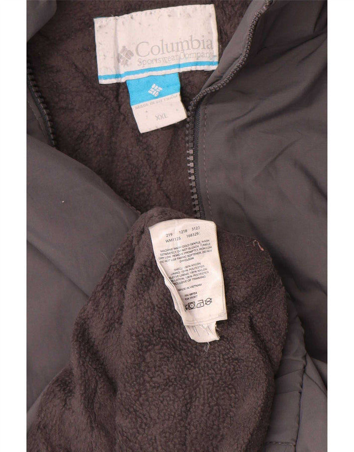 Giacca a vento da uomo Columbia UK 44 2XL Nylon grigio