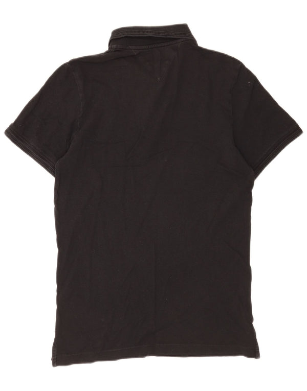 Polo slim fit da uomo Tommy Hilfiger piccola nera