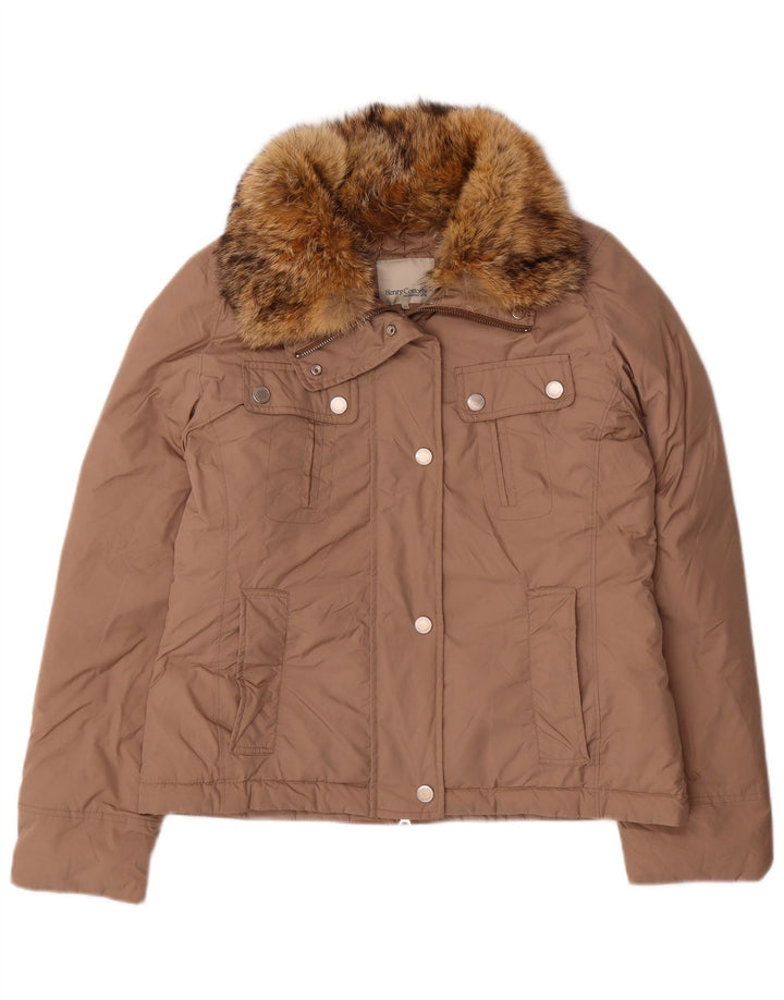 Giacca imbottita da donna Henry Cottons IT 46 Large Marrone Poliestere
