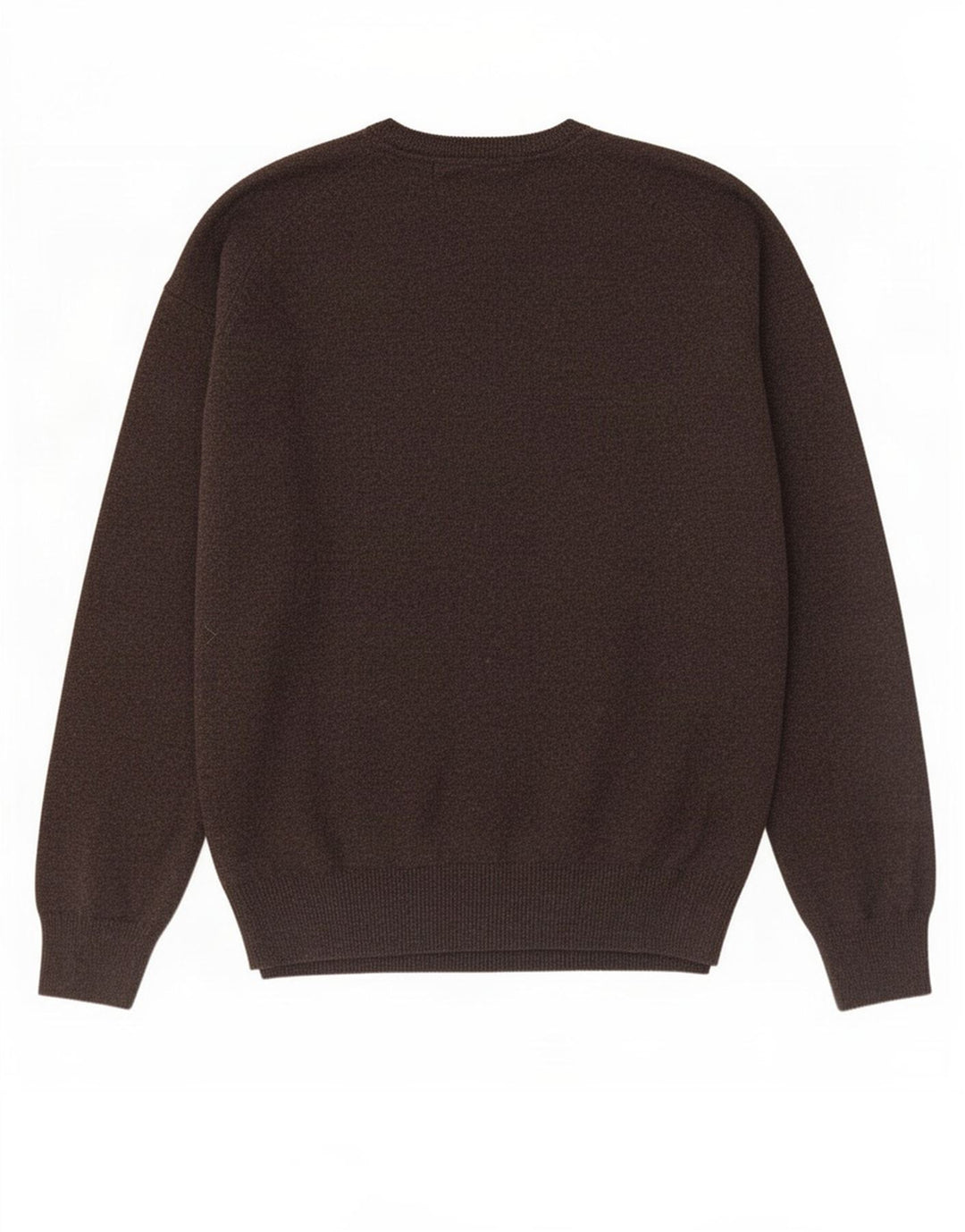 Maglione da uomo Marks & Spencer vestibilità regolare con scollo a V 3XL lana marrone
