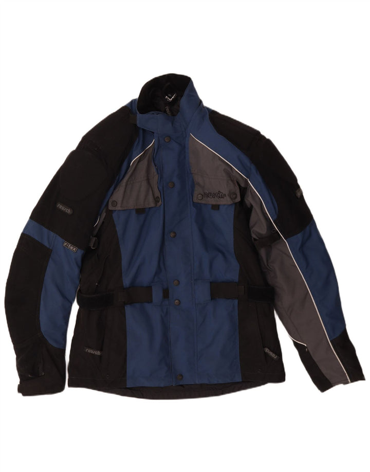 Giacca da corsa da uomo Reusch UK 42 XL Blu Colourblock in poliammide