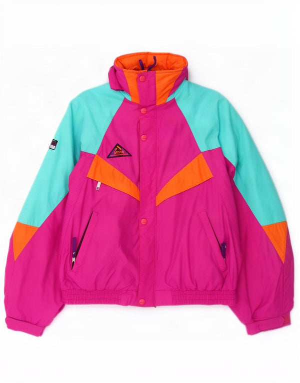 Giacca da sci da uomo dal taglio ampio Aesse UK 36 Small Rosa Colourblock in poliammide