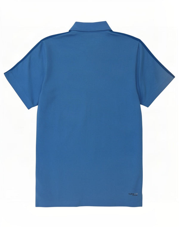 Polo Adidas Clima 365 da uomo piccola in cotone blu