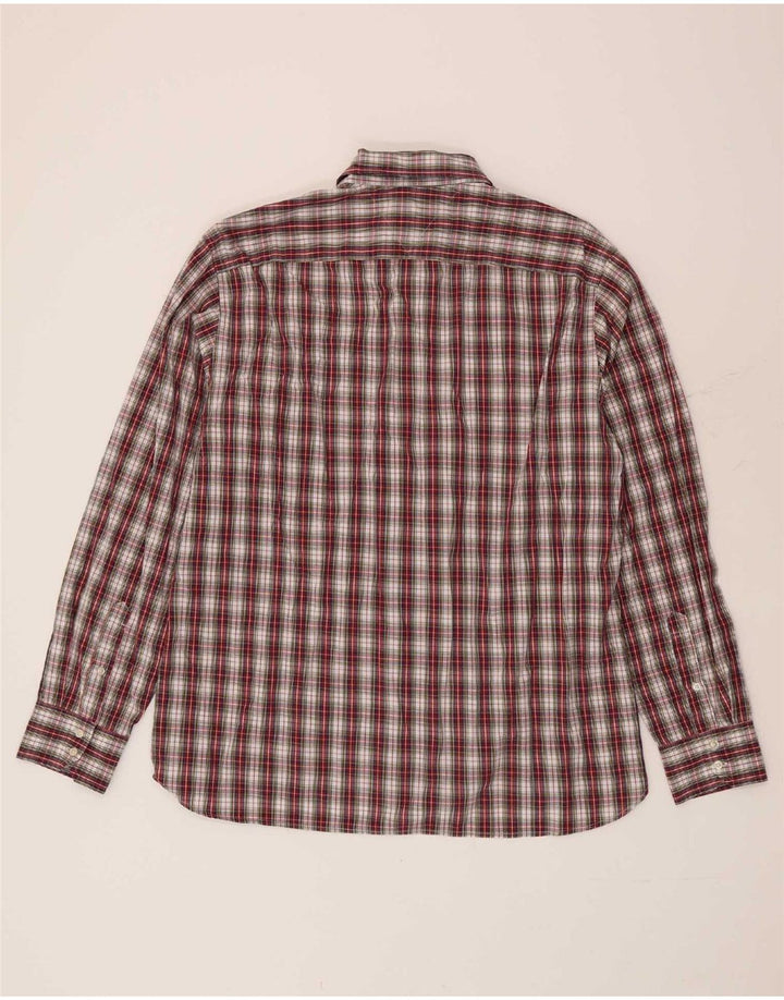 Camicia da uomo Tommy Hilfiger XL in cotone a quadri rossi