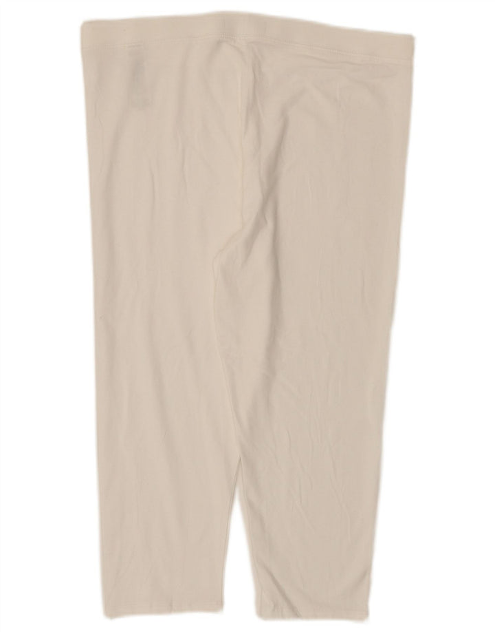 Leggings Capri da donna Marks & Spencer UK 16 grande cotone bianco