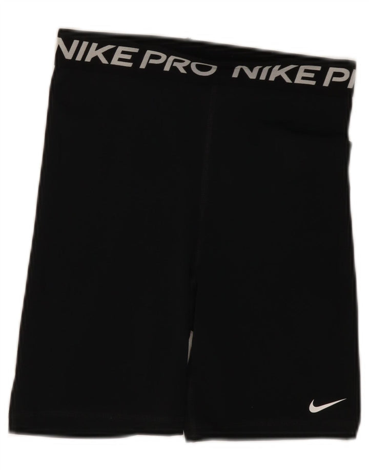 Pantaloncini sportivi Nike Dri Fit Graphic da donna UK 10 piccoli poliestere nero