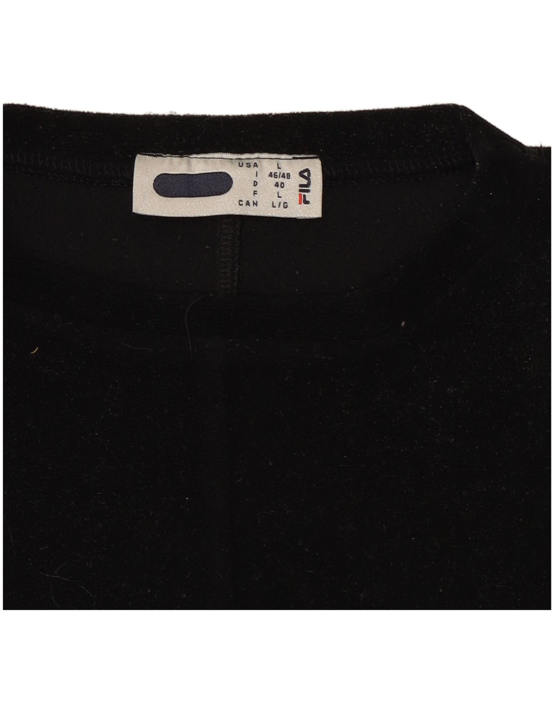 Maglia da donna a maniche lunghe Fila UK 16 grande nera