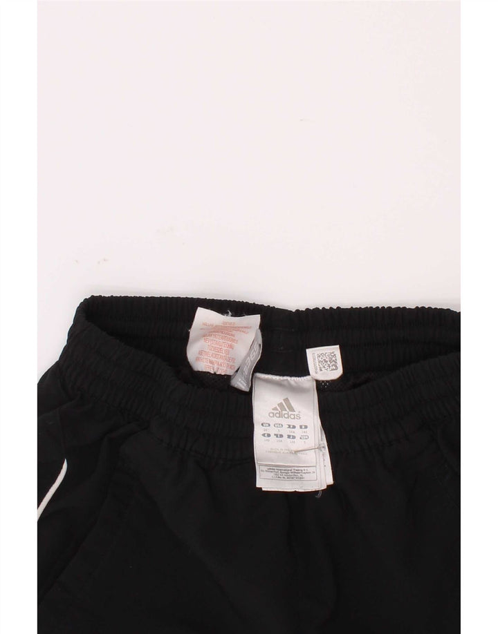 Pantaloncini sportivi Adidas da ragazzo 9-10 anni in poliestere color block nero