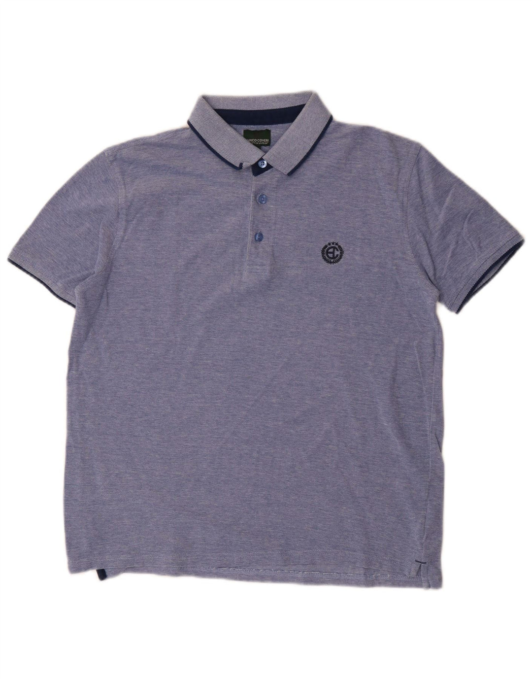 Polo Uomo Enrico Coveri Blu Medio Cotone
