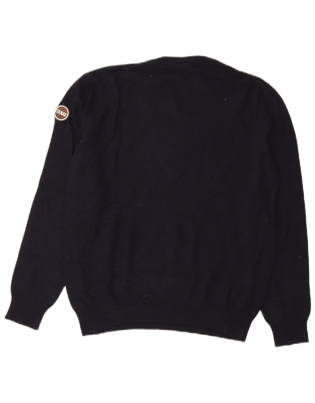 COLMAR Womens Crew Neck Jumper Sweater UK 16 Large Navy Blue Wool