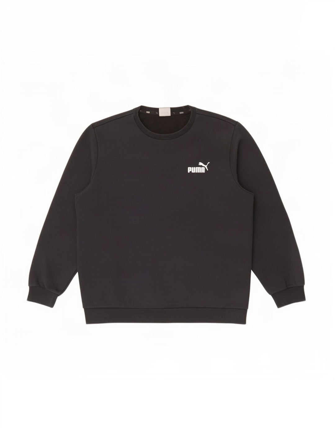 Felpa da uomo Puma Maglione grande in cotone nero