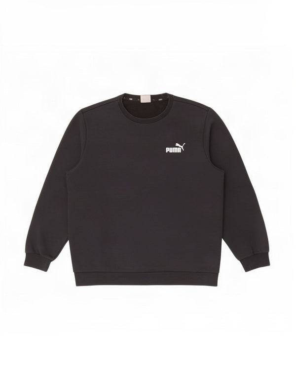 Felpa da uomo Puma Maglione grande in cotone nero