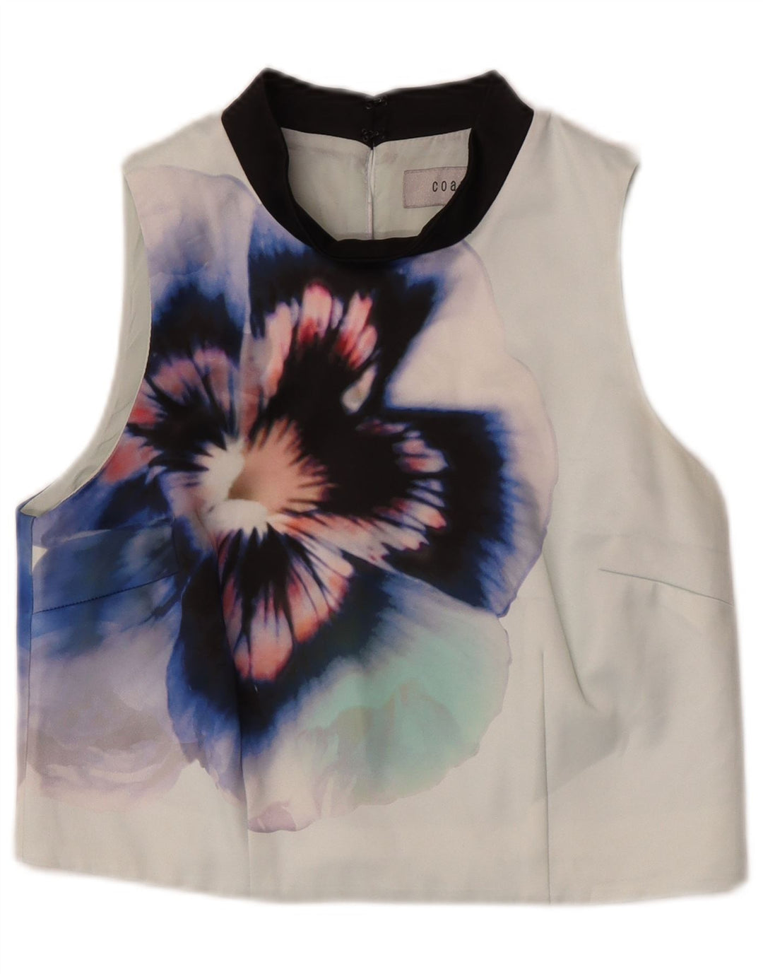 Camicetta senza maniche corta da donna Coast UK 12 Poliestere floreale verde medio