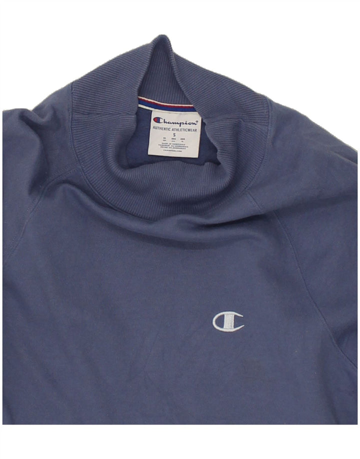 CHAMPION Womens Sweatshirt Jumper UK 10 Small Navy Blue Polyester Vintage Champion and Second-Hand Champion from Messina Hembry 