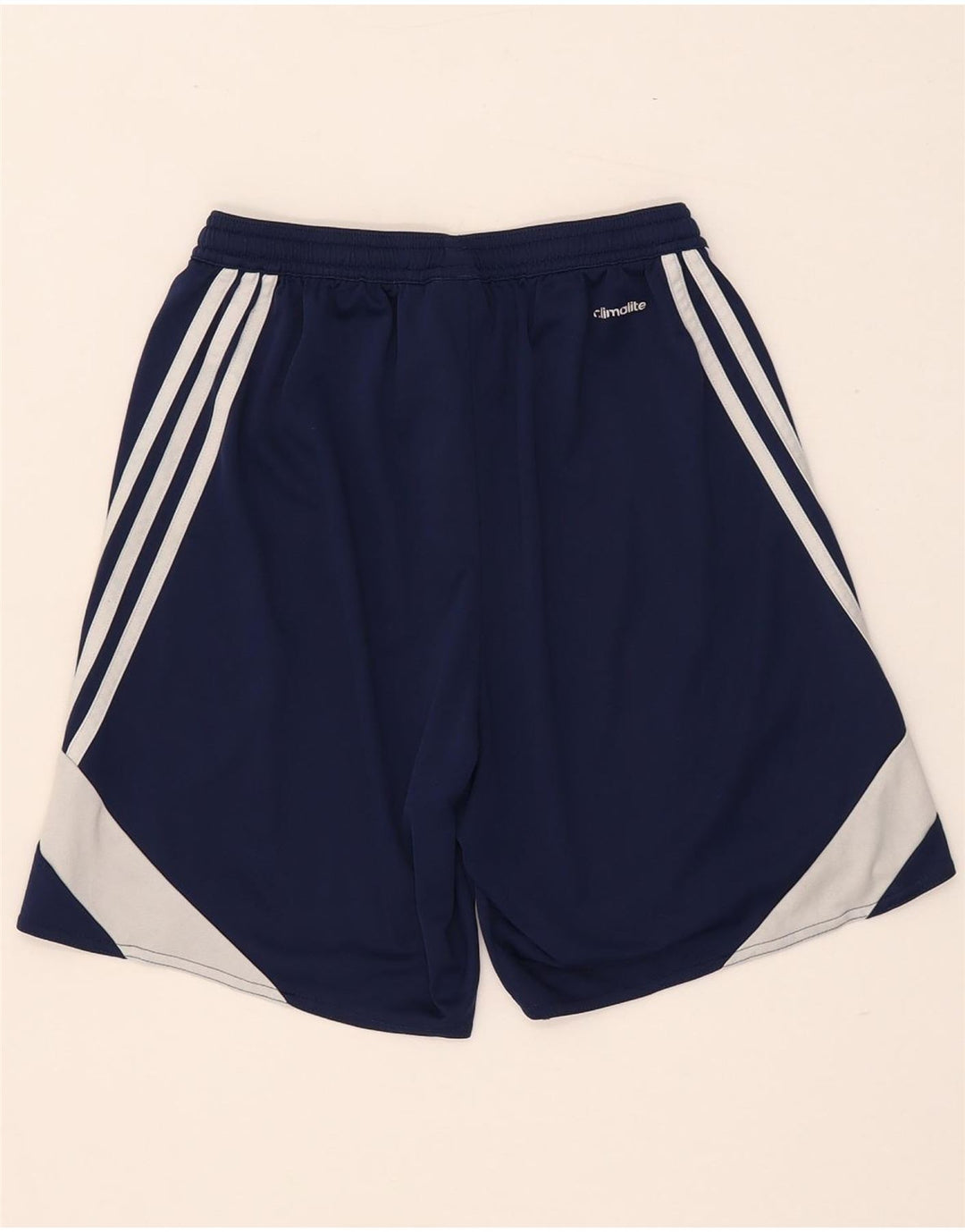 Pantaloncini sportivi Adidas Climalite da uomo piccoli in poliestere color block blu
