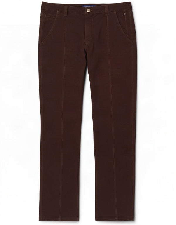 Pantaloni chino dritti da uomo Trussardi IT 50 Large W34 L32 Marrone Cotone