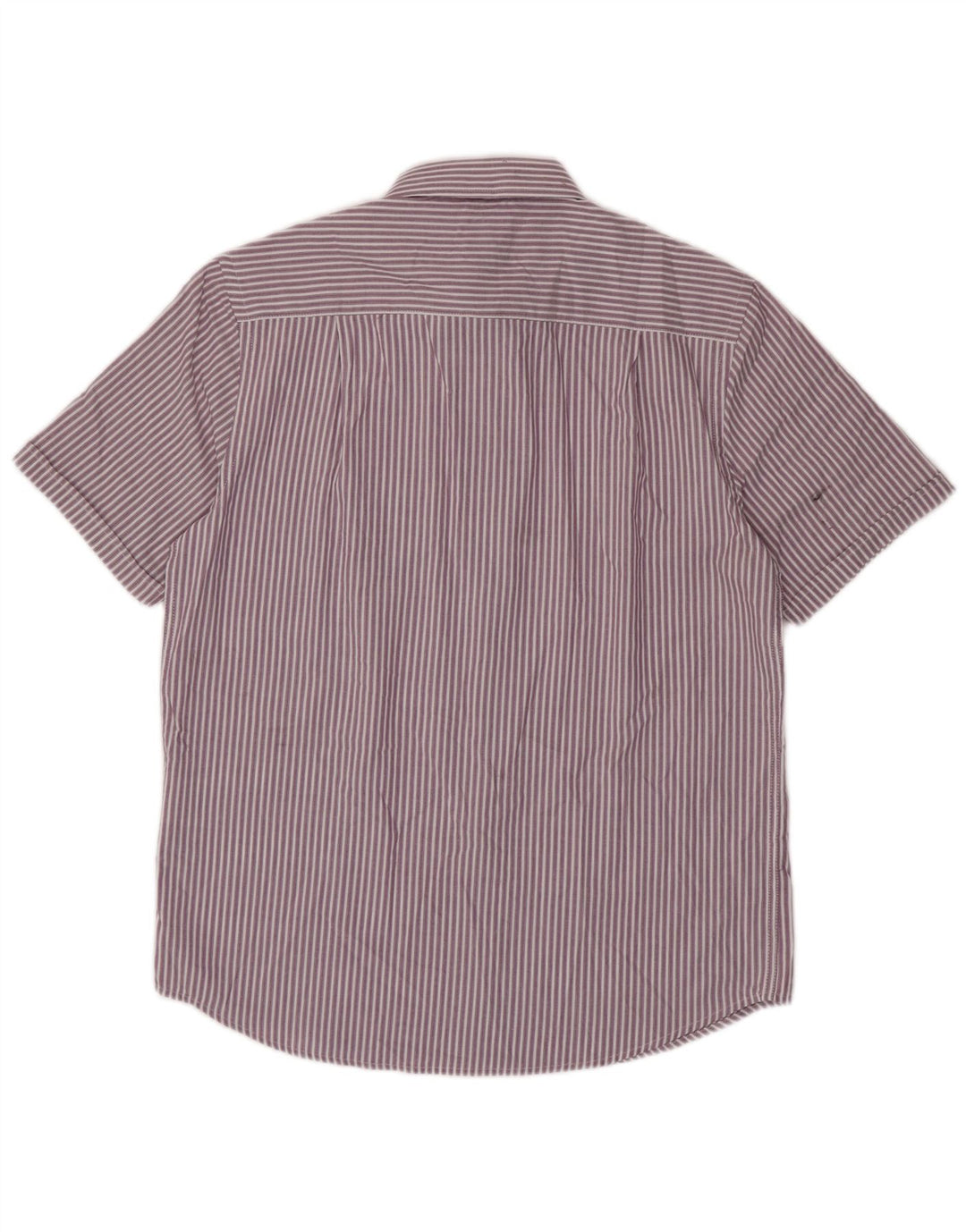 JAMES PRINGLE Camicia a maniche corte da uomo Poliestere gessato viola medio