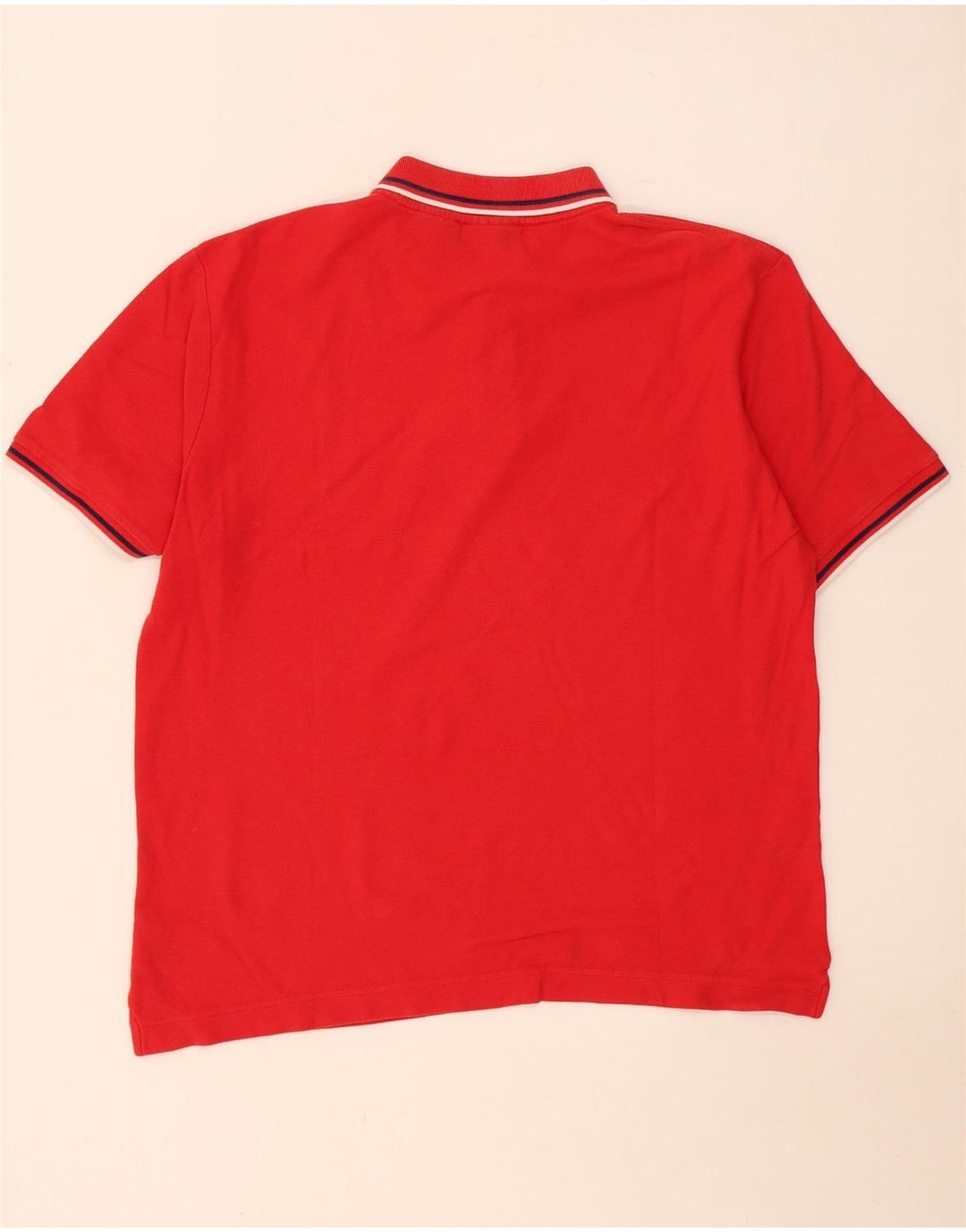 Polo da uomo Fila XL in cotone a righe rosse