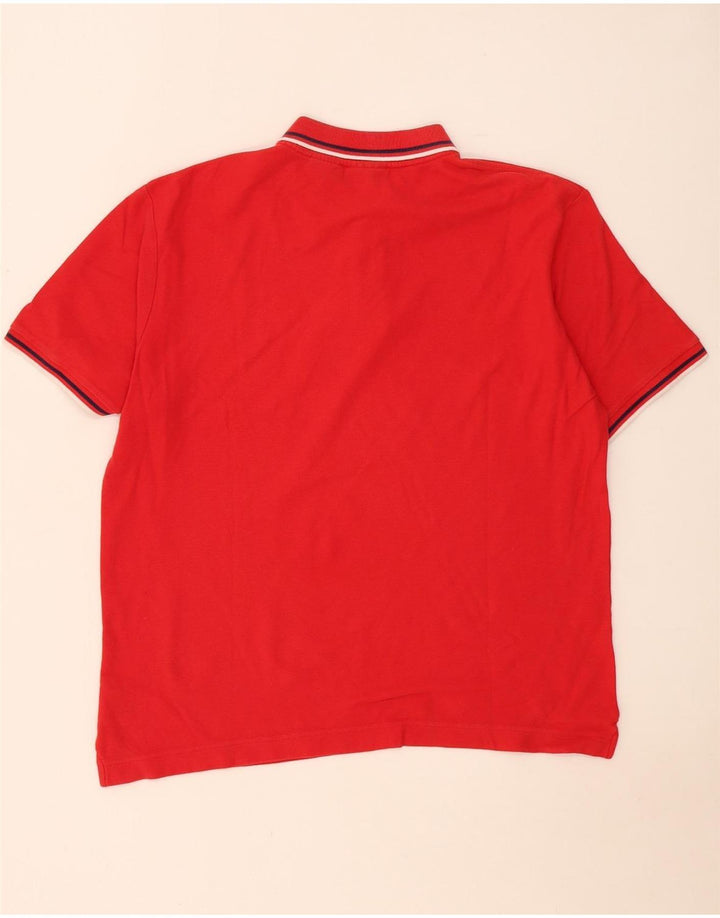 Polo da uomo Fila XL in cotone a righe rosse