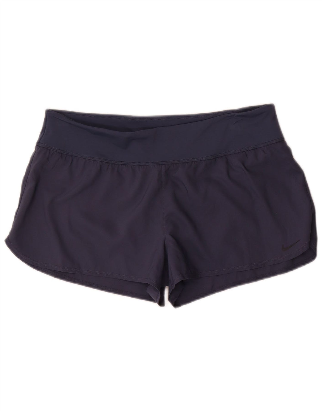 Nike Womens Sport Shorts UK 16 Large Navy Blue Polyester