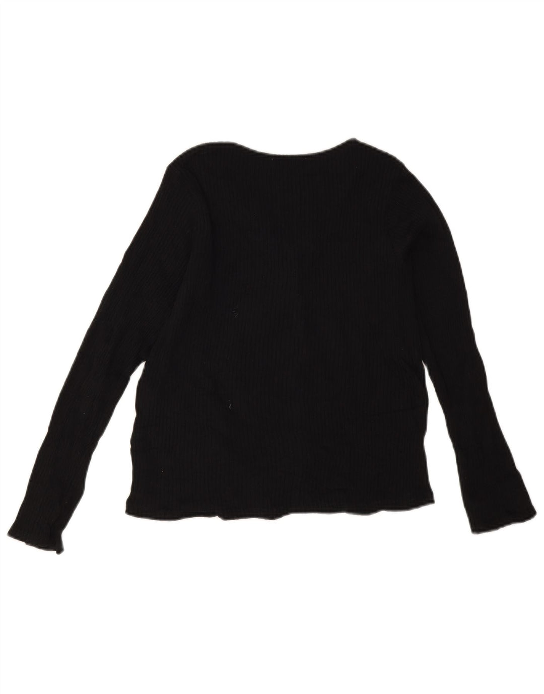 Top corto da donna Zara a maniche lunghe UK 12 medio nero