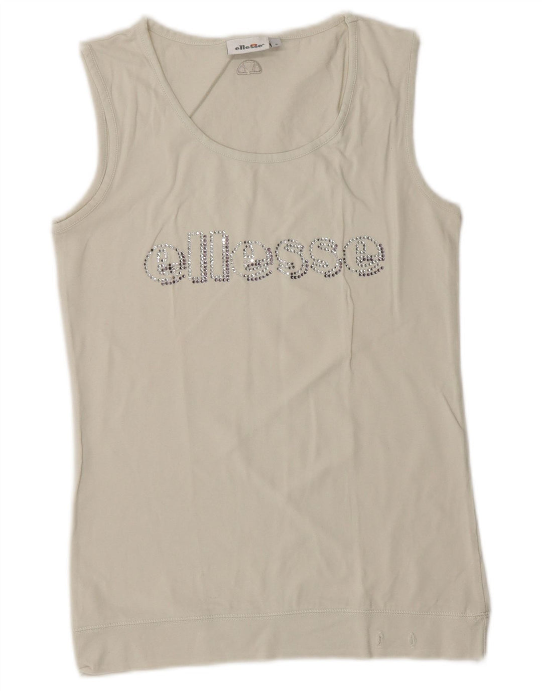 Canotta grafica da donna Ellesse UK 10 piccola bianca