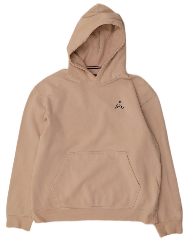 Felpa con cappuccio da uomo Jordan grande in cotone beige