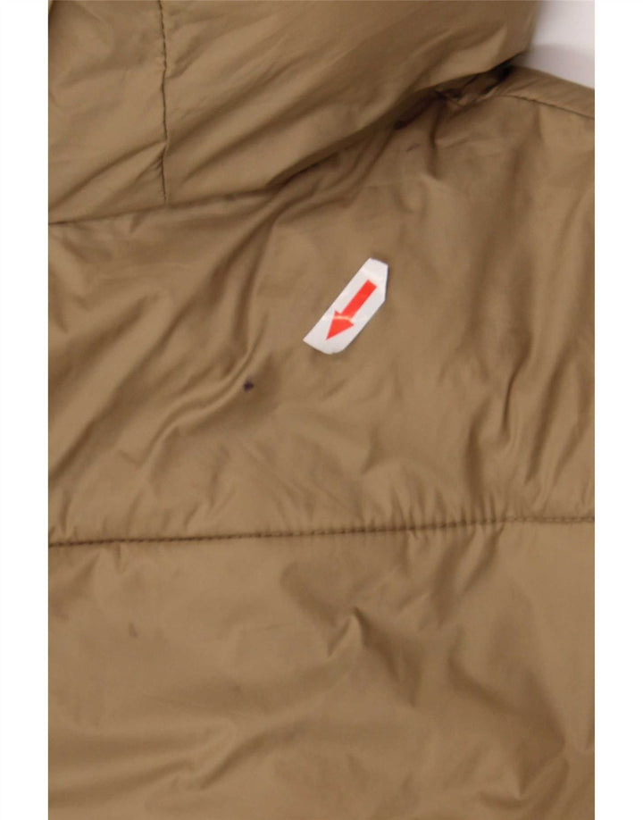 Giacca imbottita con cappuccio da donna Zara UK 20 2XL Poliestere beige