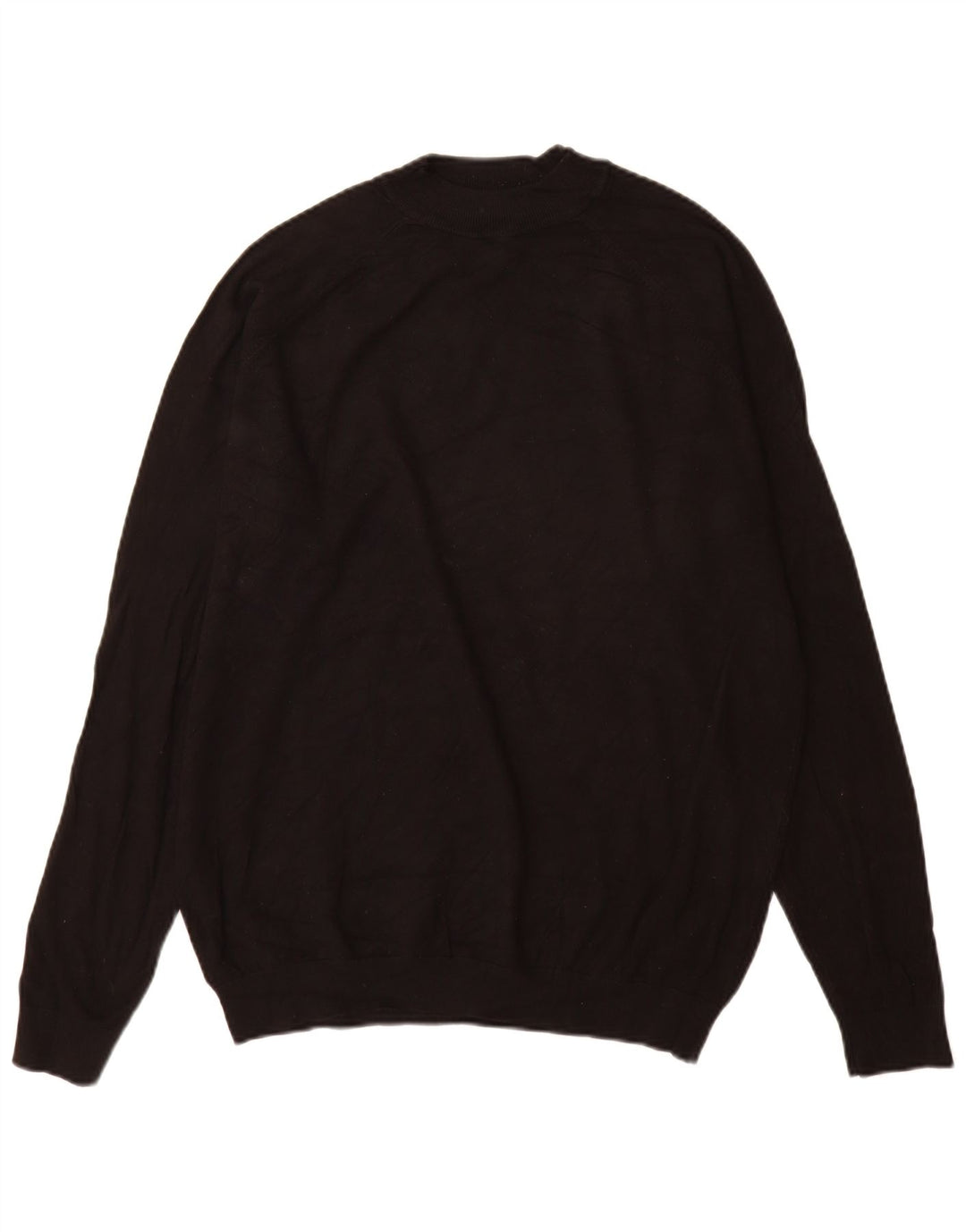 Maglione Zara da uomo con collo dolcevita grande in viscosa nera