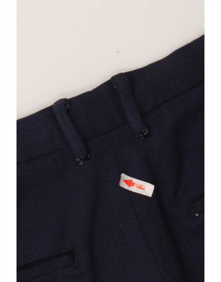 Pantaloncini chino da uomo Zara EU 42 Large W32 viscosa blu navy