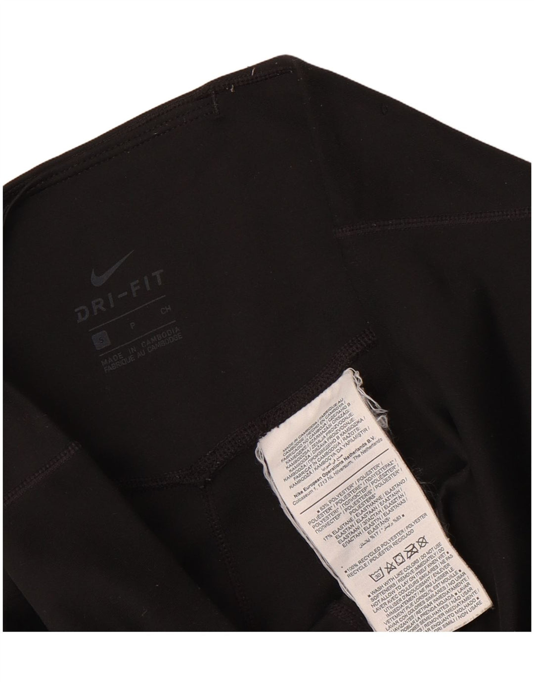 Leggings Nike Dri Fit da donna UK 10 piccoli poliestere nero