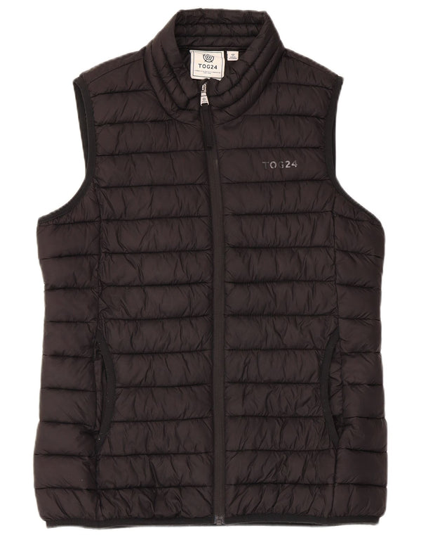 Gilet imbottito da donna TOG 24 UK 12 medio poliestere nero