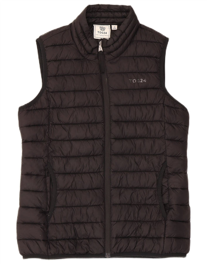 Gilet imbottito da donna TOG 24 UK 12 medio poliestere nero