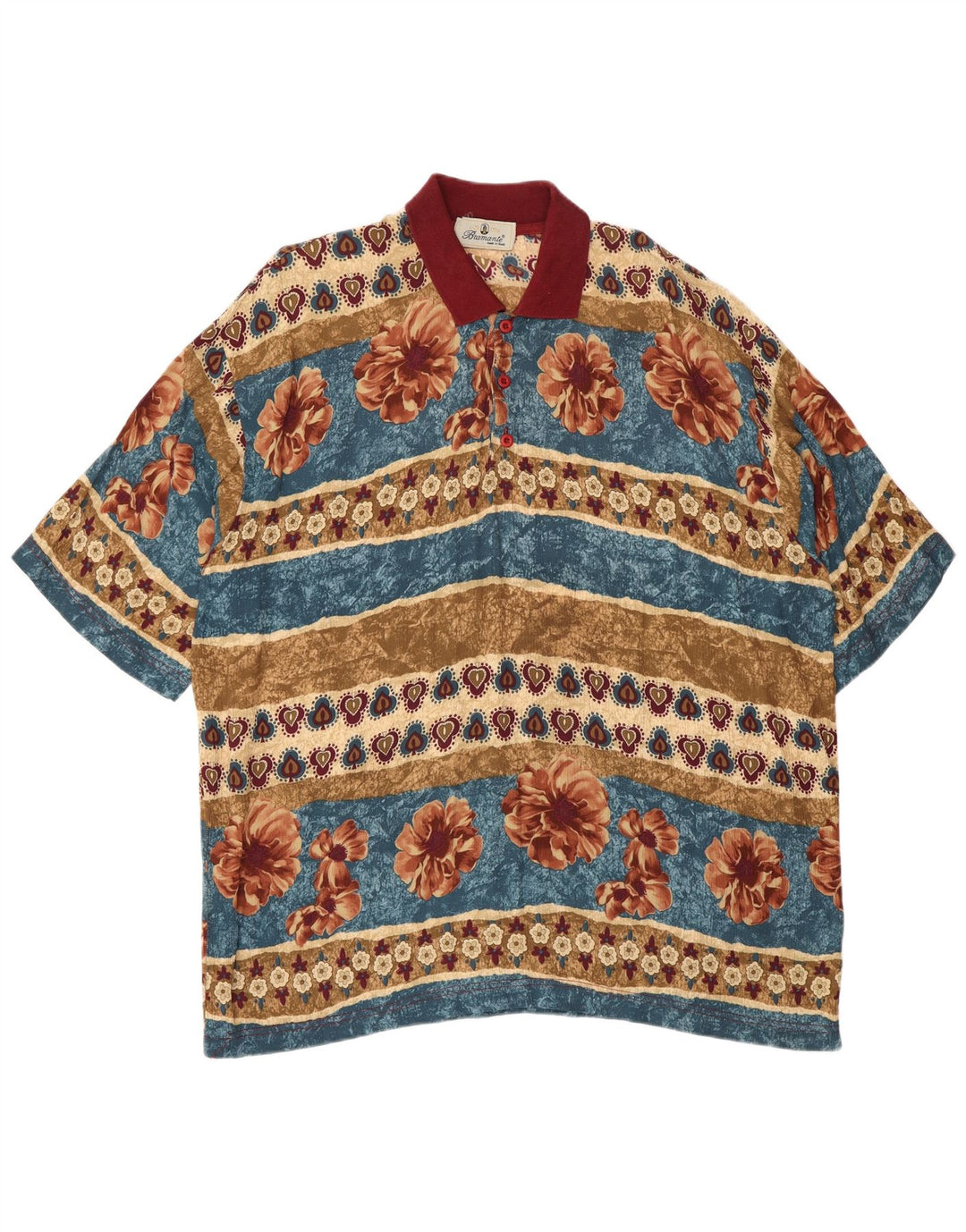 Polo da uomo Bramante 2XL floreale multicolore