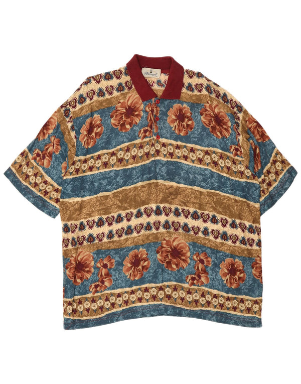 Polo da uomo Bramante 2XL floreale multicolore