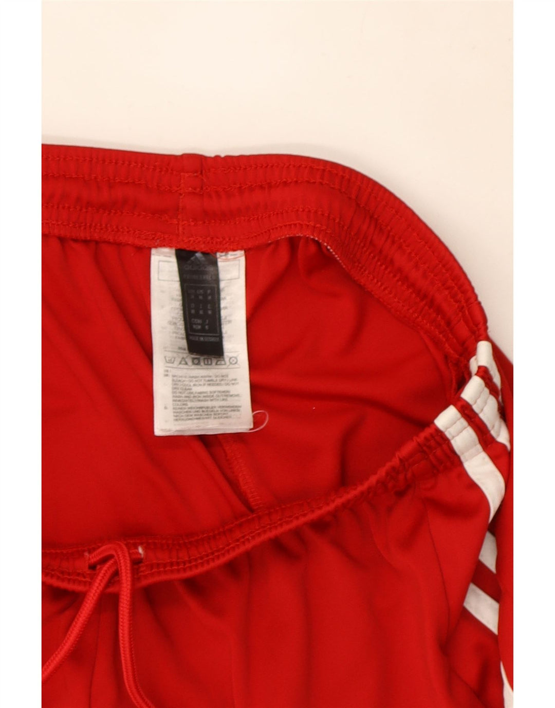 Pantaloncini sportivi Adidas Climalite da uomo in poliestere rosso medio